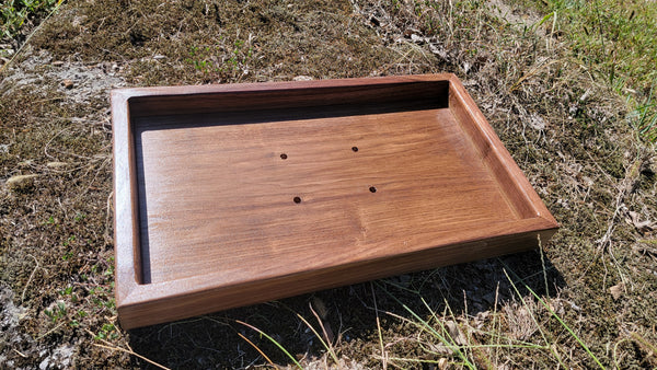 Walnut Wood Base- Durable Nut Cracker Platform for a Stable Cracking Setup